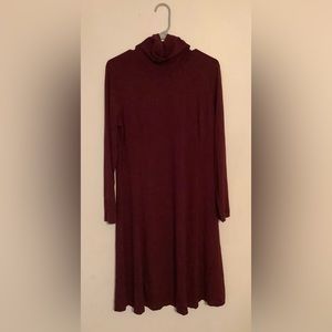Burgundy Womens long sleeve dress by George Simonton